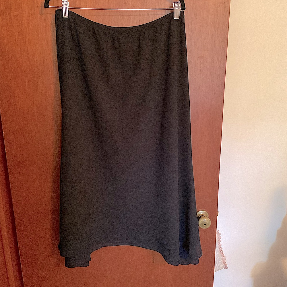 MSK Black Chiffon Skirt